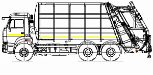 Мусоровоз с задней загрузкой 585180 (Zoeller Medium XL-S)