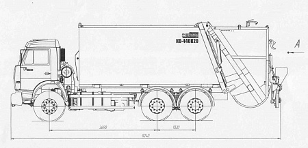 Мусоровоз с задней загрузкой КО-440К20