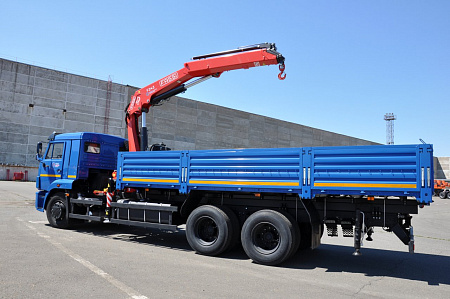 Бортовой автомобиль 6586-403-01 с КМУ FASSI F245A.0.22 на шасси КАМАЗ-65117