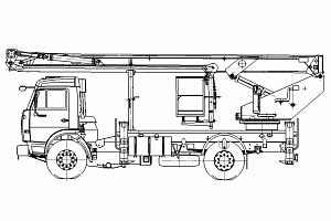 Автогидроподъемник ПСС-141.29Э на шасси 43253