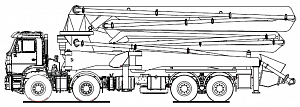 Автобетононасос 58154Н