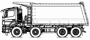Самосвал-углевоз KAMAZ-65801-Т5