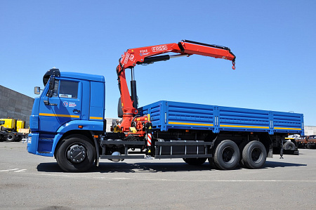 Бортовой автомобиль 6586-403-01 с КМУ FASSI F245A.0.22 на шасси КАМАЗ-65117