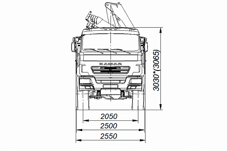 Бортовой автомобиль 65861-402-06 с КМУ FASSI F215A.0.22 на шасси КАМАЗ-43118