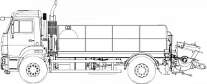 Автобетононасос линейный 581580