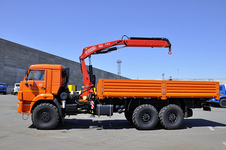 Бортовой автомобиль 65861-402-06 с КМУ FASSI F215A.0.22 на шасси КАМАЗ-43118