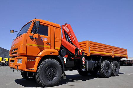Бортовой автомобиль 65861-402-06 с КМУ FASSI F215A.0.22 на шасси КАМАЗ-43118