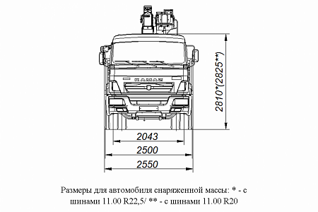 Бортовой автомобиль 6586-322-11 С КМУ PALFINGER INMAN IT 150 на шасси КАМАЗ-65117