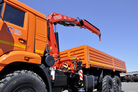 Бортовой автомобиль 65861-402-06 с КМУ FASSI F215A.0.22 на шасси КАМАЗ-43118