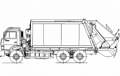 Мусоровоз с задней загрузкой КО-440В1-01