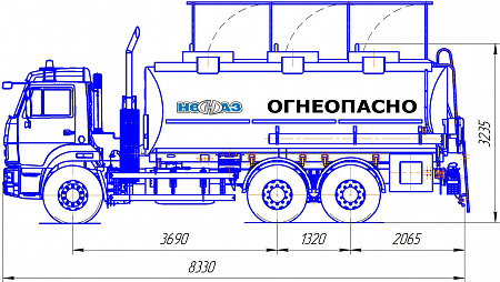 Автотопливозаправщик НЕФАЗ-66052
