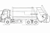 Мусоровоз с задней загрузкой МКЗ 7017 К3 (784601) HM-18
