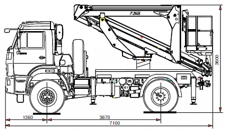 Автогидроподъемник 658638-050-00 Palfinger P240A