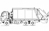 Мусоровоз с задней загрузкой КО-440В1