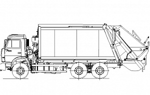 Мусоровоз с задней загрузкой КО-440В1